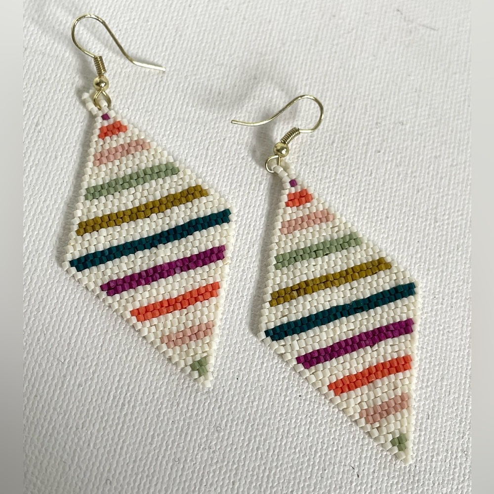 Peyote technique hand made earrings